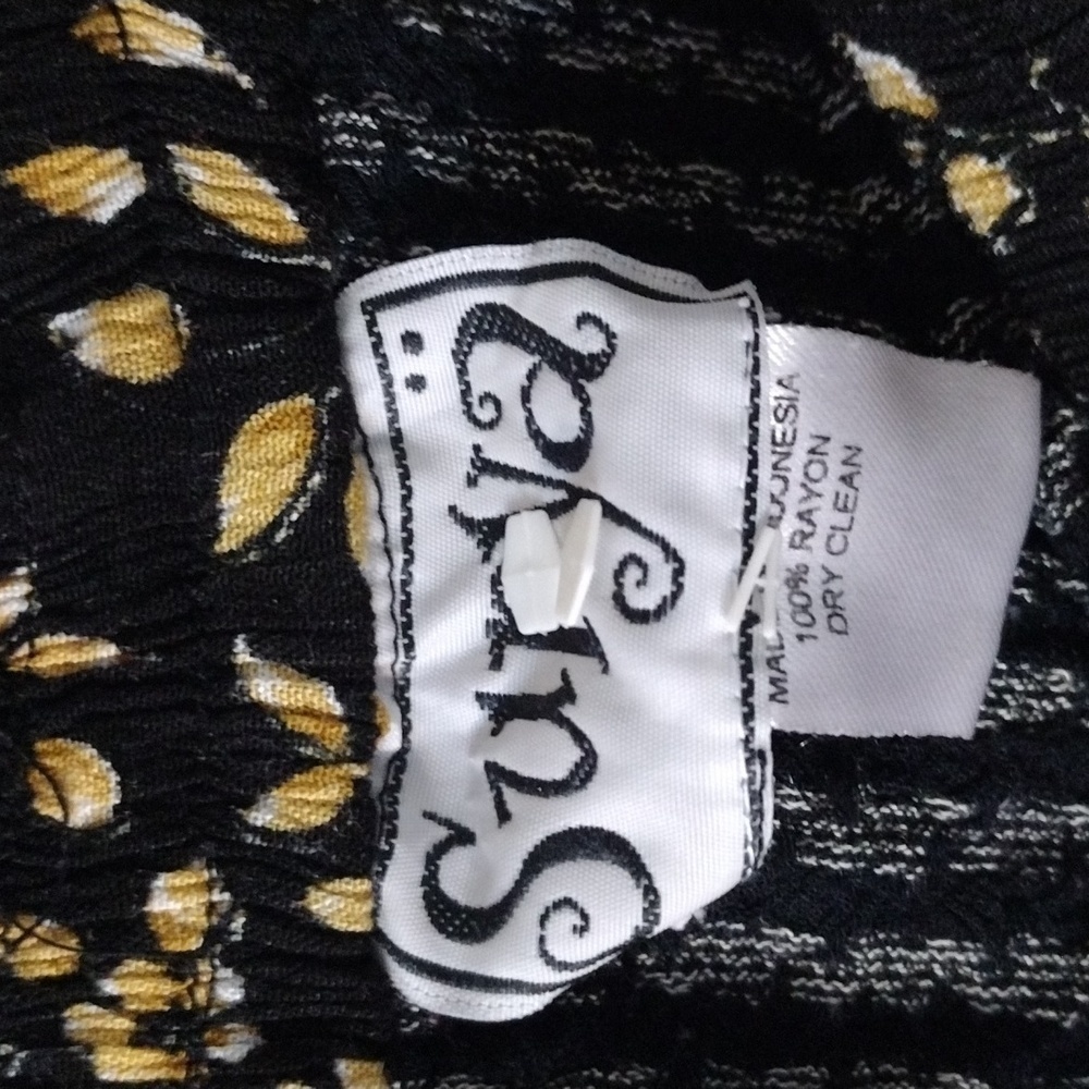 Y2k Surya Elegant Black and Brown Midi Skirt - Picture 2 of 3